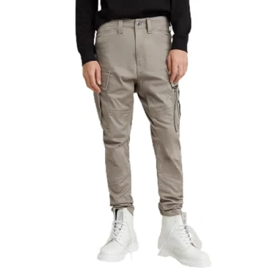 Afbeelding van G Star RAW Zip Pkt 3D skinny cargo broek grijs