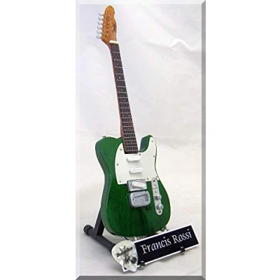 Afbeelding van FRANCIS ROSSI Miniatuur Gitaar STATUS QUO met plectrum