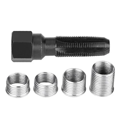 Afbeelding van Qiilu bougieschroefdraadset, 5 stuks 14 mm bougieschroefdraadreparatieset