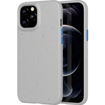 Afbeelding van Apple iPhone 12 Pro Max Hoesje Siliconen en TPU (zacht) Tech21 Softcase/Backcover Grijs Telefoonhoesje