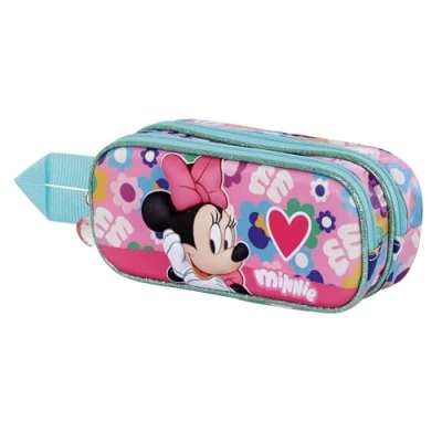 Afbeelding van Minnie Mouse Heart 3D Dubbele etui, roze, Eén maat, Etui Hart