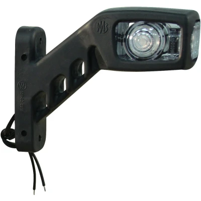 Afbeelding van Contourlamp WAS W49 Rood / wit, rechts, 280mm, 2x0,75mm² Contourverlichting (Oranje,Wit) BouwmanAanhangwagens.nl