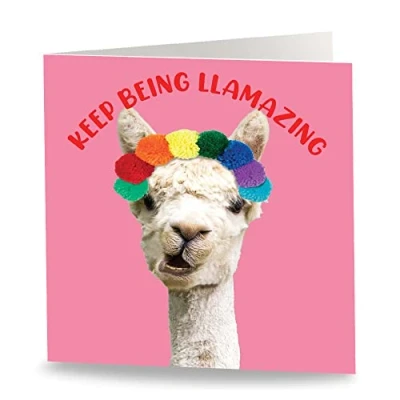 Afbeelding van Maturi Je bent Llamazing Grappige Verjaardag Groeten Kaart Blank Inside