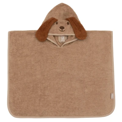 Afbeelding van Jollein Badponcho Badstof Diego Dog/Charlie Cat Biscuit