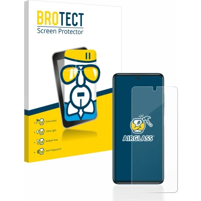 Afbeelding van BROTECT AirGlass kogelwerende glasfolie (1 Stuk, Xiaomi Poco X3 NFC), Smartphone beschermfolie, Transparant