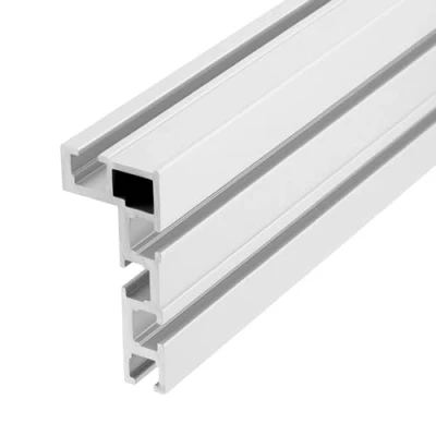 Afbeelding van QWORK® T vormige Geleiderails, 75 Type 600MM gleufrail Verstekrail, Geleiderails van Aluminiumlegering, voor Houtbewerking, Tafelzaag, Hekbevestiging