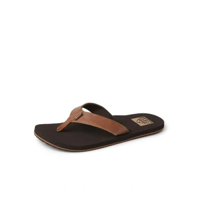 Afbeelding van REEF Twinpin Strandslipper met zacht voetbed voor heren, waterafstotend, Bruin, 47 EU