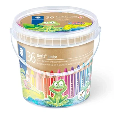 Afbeelding van Staedtler kleurpotlood Buddy 3 in 1, emmertje van 36 stuks geassort