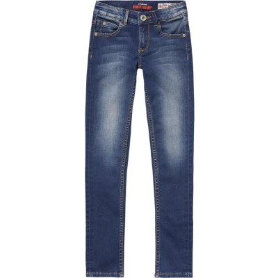 Afbeelding van Vingino Bettine Jeans Skinny Fit darkblue denim voor kinderen, Maat: 116, Dark blue