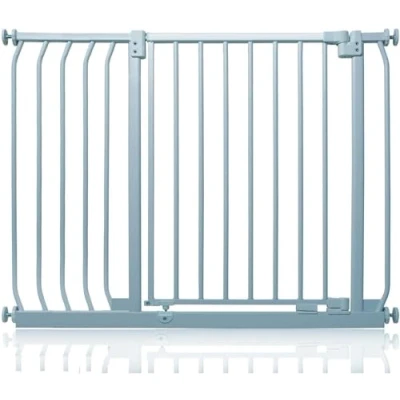 Afbeelding van Safetots Elite Veiligheidshekje Assortiment, 98cm 107cm (23 opties beschikbaar), Mat Grijs, Traphekje Zonder Boren Traphekje, Babyhekje voor Deuren, Gangen en Ruimtes, Veiligheidsbarrière, Eenvoudige Installatie