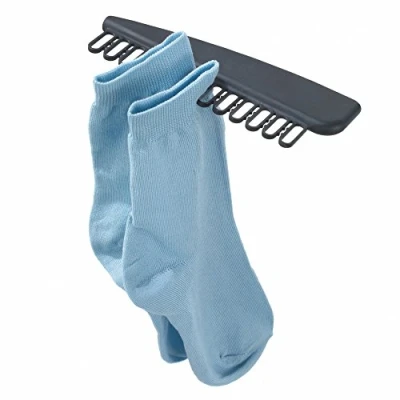 Afbeelding van Metaltex sokkenhouder 2 stuks, plastic, zwart, 17 x 6 cm, stuks