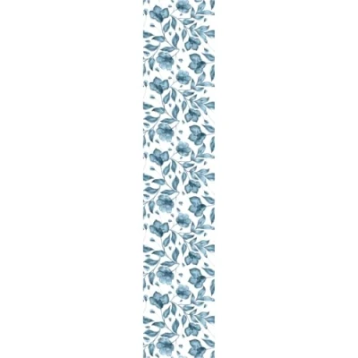 Afbeelding van Papier peint intissé pré encollé FLEURS D&#039;ÉTÉ BLEUES 1 rouleau de 300x60cm