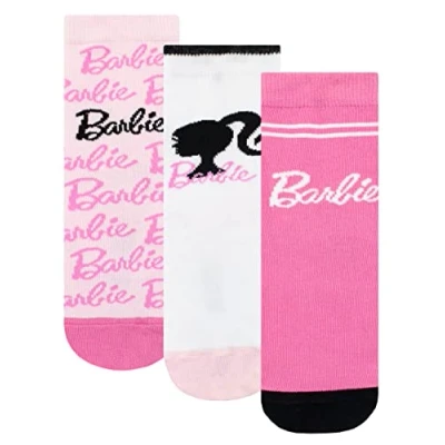 Afbeelding van Barbie Meisjes Sokken set van 3 Roze 24 26