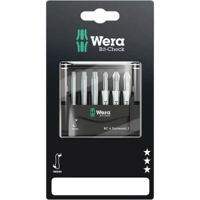 Afbeelding van Wera 6 delige bitset Bit Check Universal 2 SB