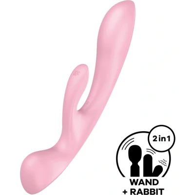 Afbeelding van Satisfyer Triple Oh G Spot Vibrator Roze