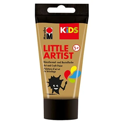 Afbeelding van Marabu 03050002084 KiDS Little Artist, kunstschilder en knutselverf, goud, 75 ml, veganistisch, droogt snel, voor kinderen vanaf 3 jaar