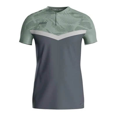 Afbeelding van JAKO Polo Iconic rood/wijnrood L anthra light/mintgroen/zachtgrijs / M