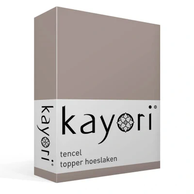 Afbeelding van Kayori Kiyo Topper HSL Tencel 180/210 220 Taupe (Kleur: Taupe)