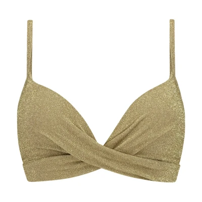 Afbeelding van Beachlife voorgevormde beugel bikinitop met lurex goud