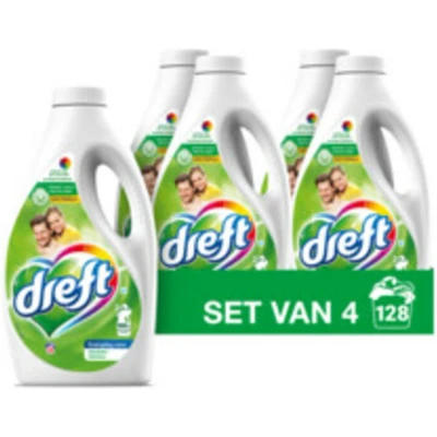Afbeelding van 4x Dreft Vloeibaar Wasmiddel Origineel 32 Wasbeurten 1,4 liter