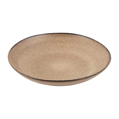 Afbeelding van Olympia Build A Bowl platte kom aardebruin 25x4,5cm (4 stuks)