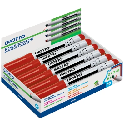Afbeelding van 12x Giotto Robercolor whiteboardmarker maxi, schuine punt, rood