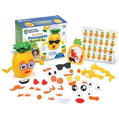 Afbeelding van Learning Resources Ananas emotieset Luxe uitvoering, sociaal emotioneel speelgoed voor peuters, zintuiglijk autistische kinderen, oefenen met uitdrukken, therapiematerialen, 3+