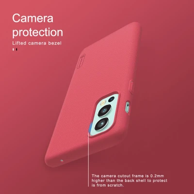 Afbeelding van Nillkin Telefoonhoesje geschikt voor OnePlus Nord 2 5G Super Frosted Shield Back Cover Wit