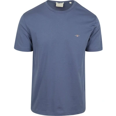 Afbeelding van GANT REG Shield SS Tshirt basic, Heren, Maat: XXL, Dusty navy