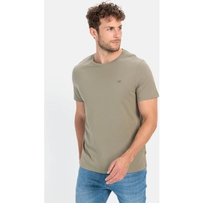 Afbeelding van camel active MIT Rundhals Tshirt basic, Heren, Maat: Medium, Khaki