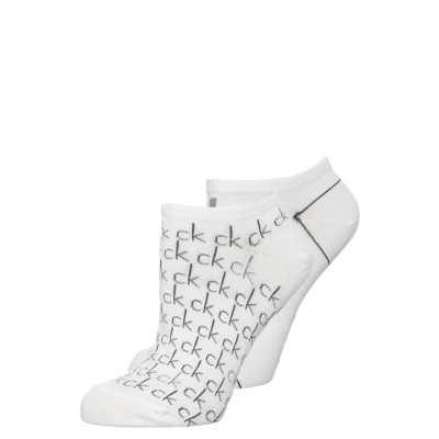 Afbeelding van Calvin Klein Underwear Repeat LOGO Sneaker 2 PACK Sokken, Dames, Maat: 37 41, White