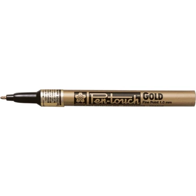 Afbeelding van Sakura paint Marker Pen Touch punt van 1 mm, goud paintmarker