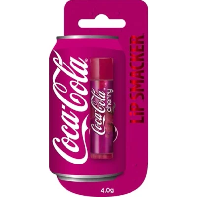 Afbeelding van Lip Smacker Coca Cola Collection, Cherry Coke Gearomatiseerde Lippenbalsem Geïnspireerd door Cola, Hydraterend en Verfrissend, Enkele Blister Verpakking
