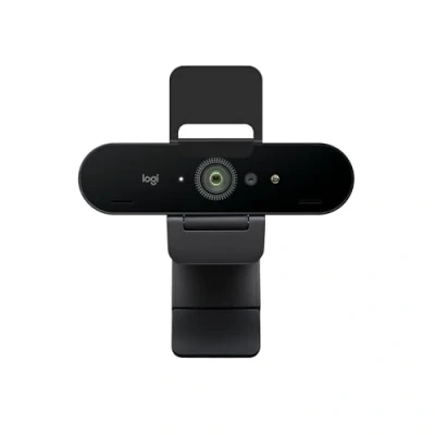 Afbeelding van Logitech Brio 4K Webcam, videobellen, ruisonderdrukkende microfoon, automatische HD lichtcorrectie, breed gezichtsveld, voor Microsoft Teams, Zoom, Google Voice, Meet, pc/Mac/Laptop/Macbook