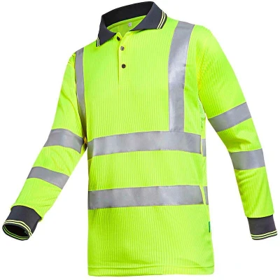 Afbeelding van Sioen OLGIATA high vis lange mouw polo 03040083 HV Geel