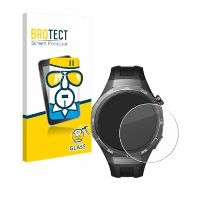 Afbeelding van BROTECT 9H gepantserde glazen screenprotector Helder Transparant glas, Smartwatch beschermfolie,