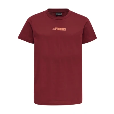 Afbeelding van Hummel Hmloffgrid S/S Tshirt print voor kinderen, Maat: 116, Rhubarb nasturtium