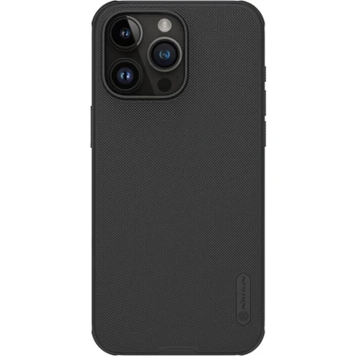 Afbeelding van Nillkin Super Frosted Shield Apple iPhone 15 Pro Hoesje Zwart