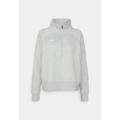 Afbeelding van Under Armour Rival Sweater, Dames, Maat: Small, Mod gray light heathe/white