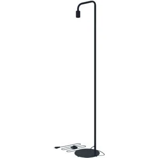 Afbeelding van Bailey stand tall staande lamp zwart e27 250x1550mm met 1 8m snoer schakelaar en eurostekker 240v max 60w 144482