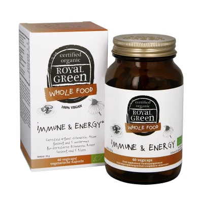 Afbeelding van Royal Green Immune &amp; Energy Capsules 60VCP