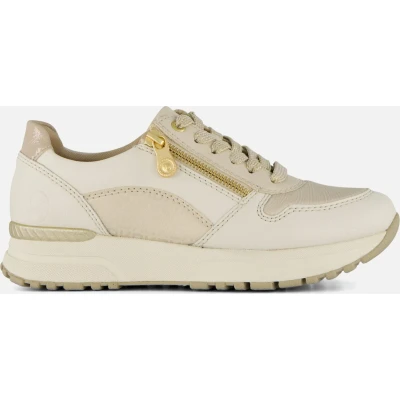 Afbeelding van Rieker Sneakers laag, Dames, Maat: 41, Wit Leer en imitatieleer