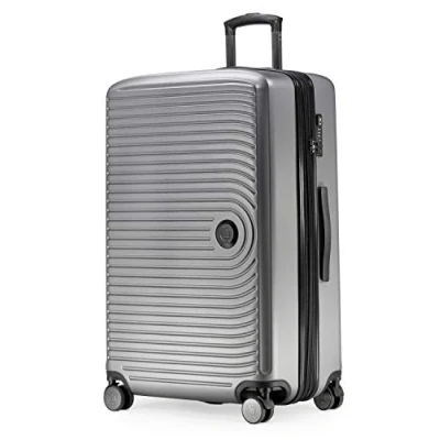 Afbeelding van HAUPTSTADTKOFFER Mitte Grote koffer met harde schaal, TSA, 4 wielen, ruimbagage 8 cm volumevergroting, 77 cm, 130 liter, Mat zilver