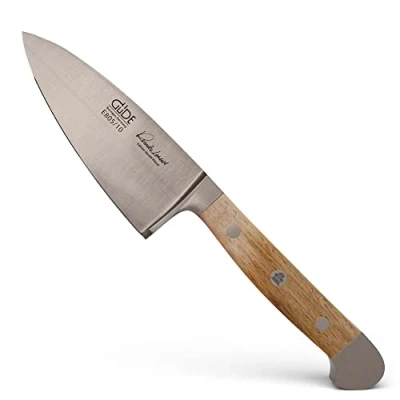 Afbeelding van GÜDE Solingen Mes voor harde kaas, kaasmes gesmeed, 10 cm, vaten eikenhout, ALPHA VAT EIKEN, dubbele bolster, Handgemaakt Duitsland