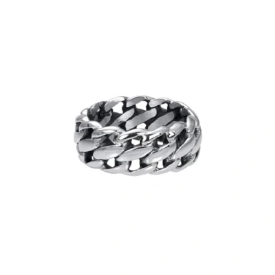 Afbeelding van iXXXi Men Herenring Dodge Antiek zilver 21mm