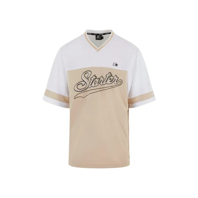 Afbeelding van Starter Tshirt print, Heren, Maat: XL, Dustysand