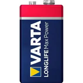 Afbeelding van VARTA Longlife Max Power 9V Block Battery 4922 6LR61 (1er Stuks) 4008496545612