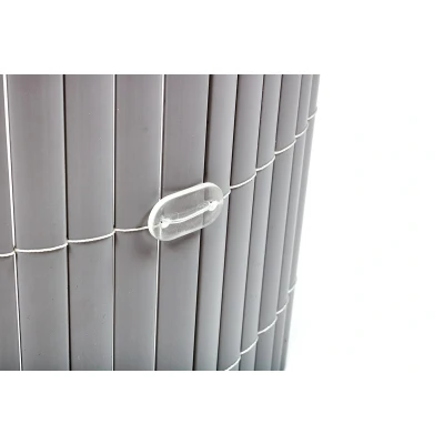 Afbeelding van Intergard Tuinscherm PVC tuinafscheiding balkonscherm grijs 1x5m