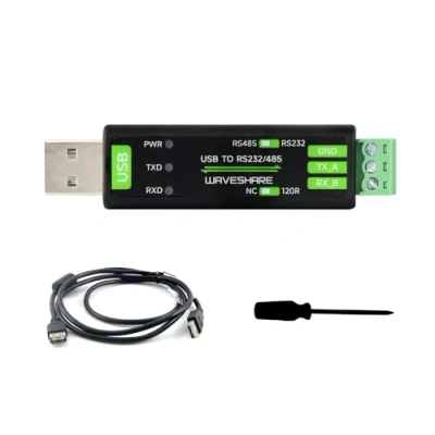 Afbeelding van Waveshare USB to RS232/485 Serial Converter, Onboard Original FT232RNL Chip, Features More Stable Transmission, Suitable for Multiple Devices, compatible with Mac/Linux/Android/Win11/10/8.1/8/7, etc