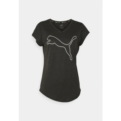 Afbeelding van Puma Train Favorite CAT TEE Tshirt basic, Dames, Maat: XS, Black heather